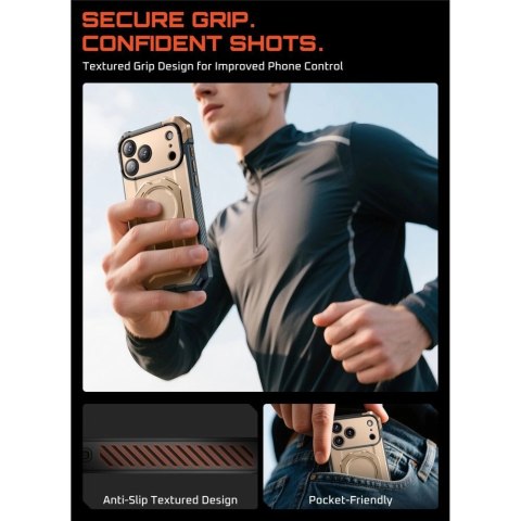 Etui Supcase UB Grip Mag MagSafe na iPhone 17 Pro Max - złote