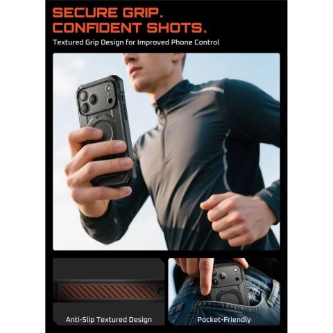 Etui Supcase UB Grip Pro Mag MagSafe na iPhone 17 Pro Max - czarne