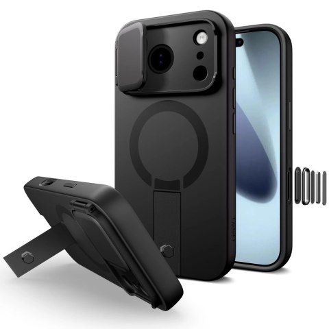 Etui Tech-Protect Kevlar Aura MagSafe na iPhone 17 Pro - czarne