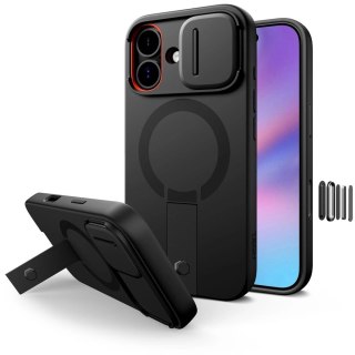 Etui Tech-Protect Kevlar Aura MagSafe na iPhone 17 - czarne