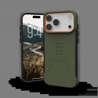 Etui UAG Civilian MagSafe na iPhone 17 Pro Max - oliwkowo-pomarańczowe