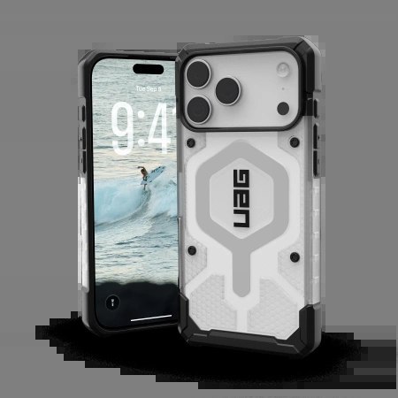 Etui UAG Pathfinder Clear MagSafe na iPhone 17 Pro Max - biało-szare