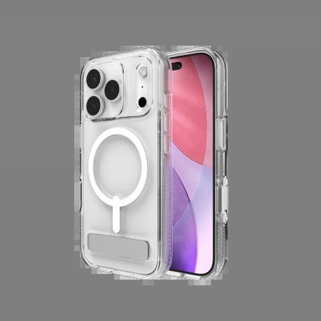 Etui ZAGG Crystal Palace Snap KS MagSafe z podstawką na iPhone 17 Pro - przezroczyste