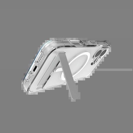 Etui ZAGG Crystal Palace Snap KS MagSafe z podstawką na iPhone 17 - przezroczyste