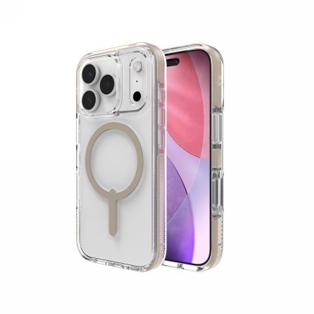 Etui ZAGG Santa Cruz Snap MagSafe na iPhone 17 Pro - przezroczysto-tytanowe