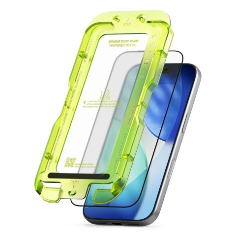 Szkło hartowane Ringke Easy Slide 2-pack na iPhone 17 Pro Max - czarne