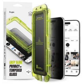 Szkło prywatyzujące Ringke Easy Slide 2-pack na iPhone 17 Air - czarne