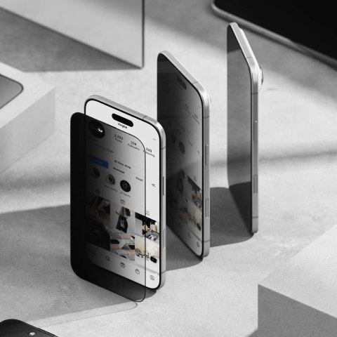 Szkło prywatyzujące Ringke Easy Slide 2-pack na iPhone 17 Air - czarne