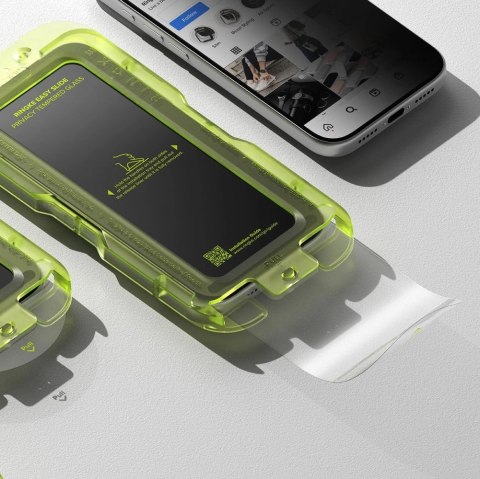 Szkło prywatyzujące Ringke Easy Slide 2-pack na iPhone 17 Pro - czarne