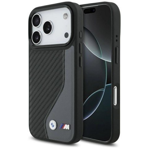 Etui BMW M Carbon Logo MagSafe na iPhone 17 Pro - grafitowe