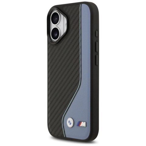 Etui BMW M Carbon Logo MagSafe na iPhone 17 - niebieskie