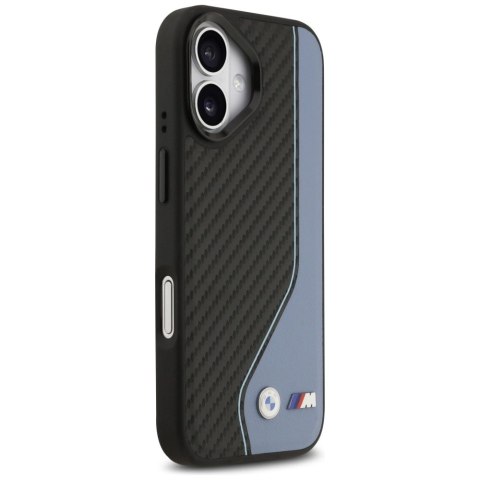 Etui BMW M Carbon Logo MagSafe na iPhone 17 - niebieskie