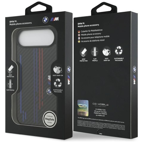 Etui BMW M Kevlar Lines & Logo MagSafe na iPhone Air - czarne