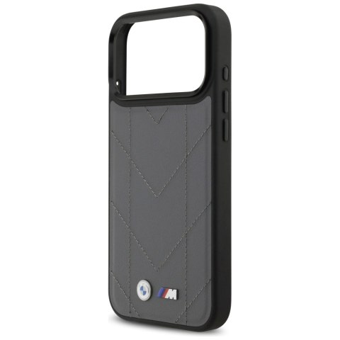 Etui BMW M Quilted Logo MagSafe na iPhone 17 Pro Max - grafitowe