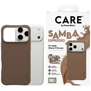 Etui CARE by PanzerGlass Fashionable Samba MagSafe na iPhone 17 Pro Max - brązowe