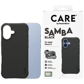 Etui CARE by PanzerGlass Fashionable Samba MagSafe na iPhone 17 - czarne