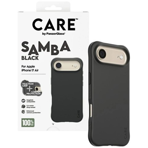 Etui CARE by PanzerGlass Fashionable Samba MagSafe na iPhone Air - czarne