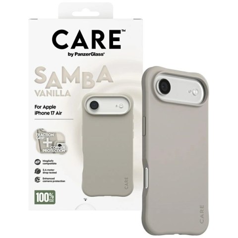 Etui CARE by PanzerGlass Fashionable Samba MagSafe na iPhone Air - szary