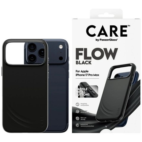 Etui CARE by PanzerGlass Feature FLOW MagSafe na iPhone 17 Pro Max - czarne