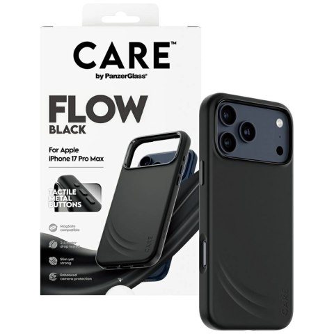Etui CARE by PanzerGlass Feature FLOW MagSafe na iPhone 17 Pro Max - czarne