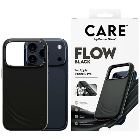 Etui CARE by PanzerGlass Feature FLOW MagSafe na iPhone 17 Pro - czarne