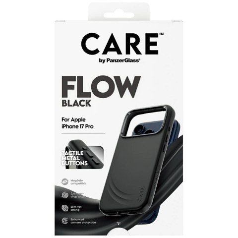 Etui CARE by PanzerGlass Feature FLOW MagSafe na iPhone 17 Pro - czarne