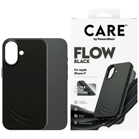 Etui CARE by PanzerGlass Feature FLOW MagSafe na iPhone 17 - czarne