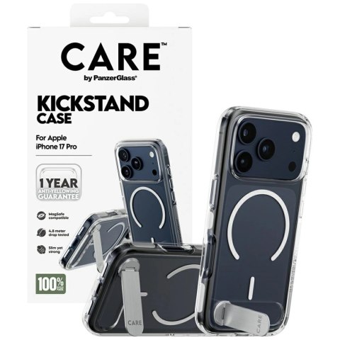 Etui CARE by PanzerGlass Feature w. Kickstand MagSafe na iPhone 17 Pro - przezroczyste