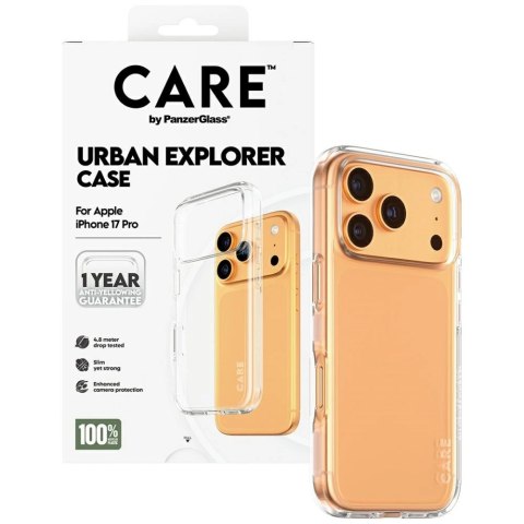 Etui CARE by PanzerGlass Flagship Urban Explorer w. Clear Frame na iPhone 17 Pro - przezroczyste