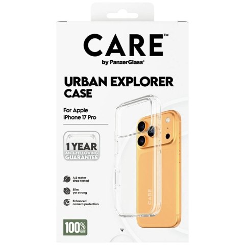 Etui CARE by PanzerGlass Flagship Urban Explorer w. Clear Frame na iPhone 17 Pro - przezroczyste
