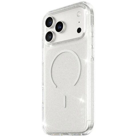 Etui CARE by PanzerGlass Flagship Urban Explorer w. White MagSafe na iPhone 17 Pro Max - przezroczysto-brokatowe