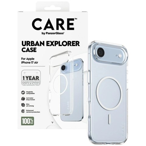 Etui CARE by PanzerGlass Flagship Urban Explorer w. White MagSafe na iPhone Air - przezroczyste