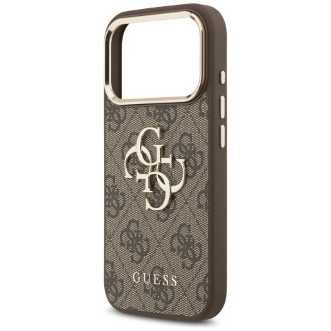 Etui Guess 4G Big 4G Classic Logo na iPhone 17 Pro - brązowo-złote