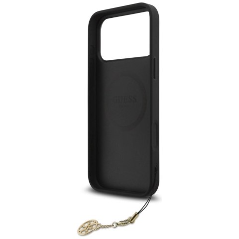 Etui Guess 4G Charms Collection MagSafe na iPhone 17 Pro Max - czarne