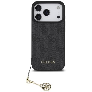 Etui Guess 4G Charms Collection MagSafe na iPhone 17 Pro - czarne