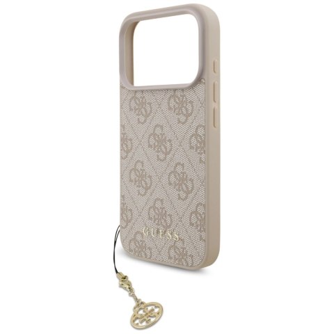 Etui Guess 4G Charms Collection MagSafe na iPhone 17 Pro - różowe