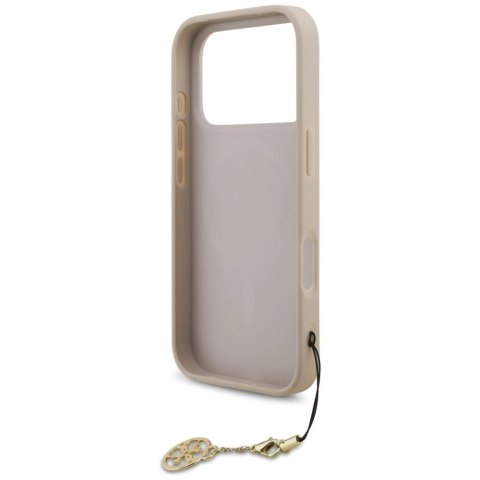 Etui Guess 4G Charms Collection MagSafe na iPhone 17 Pro - różowe