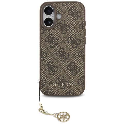 Etui Guess 4G Charms Collection MagSafe na iPhone 17 - brązowe