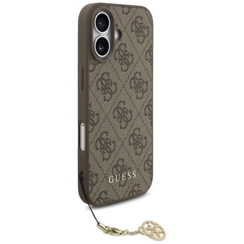 Etui Guess 4G Charms Collection MagSafe na iPhone 17 - brązowe