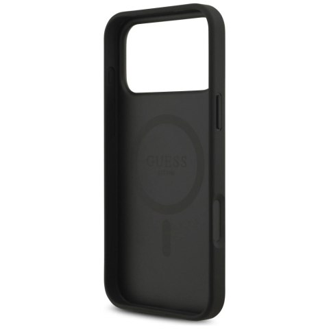 Etui Guess 4G Circle Classic Logo MagSafe na iPhone 17 Pro Max - czarne