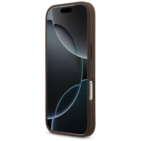 Etui Guess 4G Circle Classic Logo MagSafe na iPhone 17 Pro - brązowe
