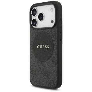 Etui Guess 4G Circle Classic Logo MagSafe na iPhone 17 Pro - czarne