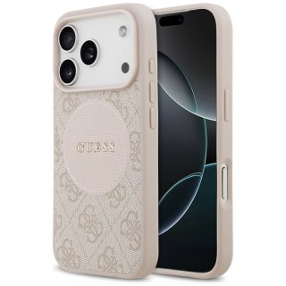 Etui Guess 4G Circle Classic Logo MagSafe na iPhone 17 Pro - różowe