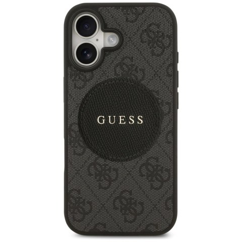 Etui Guess 4G Circle Classic Logo MagSafe na iPhone 17 - czarne