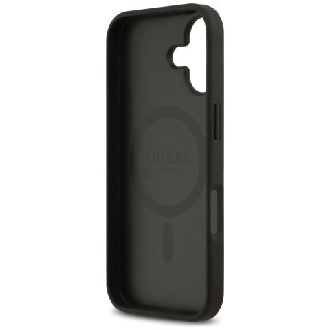 Etui Guess 4G Circle Classic Logo MagSafe na iPhone 17 - czarne
