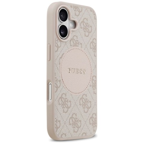 Etui Guess 4G Circle Classic Logo MagSafe na iPhone 17 - różowe