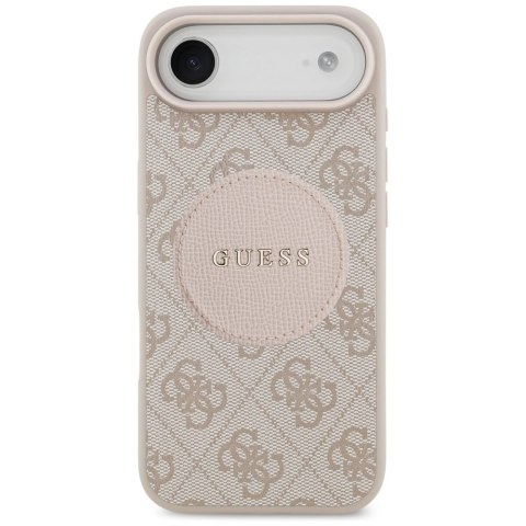 Etui Guess 4G Circle Classic Logo MagSafe na iPhone Air - różowe