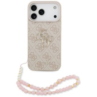 Etui Guess 4G Strap 4G Classic Logo na iPhone 17 Pro Max - różowe