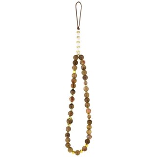 Etui Guess 4G Strap Triangle Logo MagSafe na iPhone 17 Pro Max - brązowe