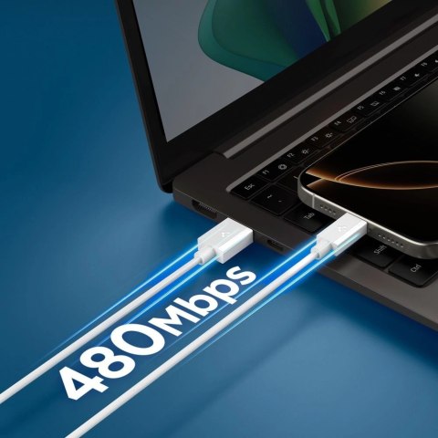 Kabel Spigen EB6010AC USB-A / USB-C 60W 100 cm - biały